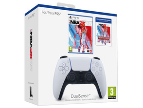 Comando PS5 Dualsense Branco + Jogo FIFA 23 (Código de Descarga na