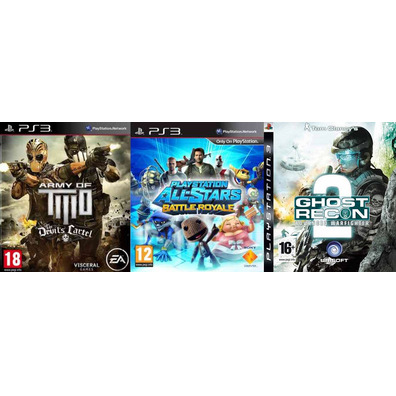 Army Pack PS3 (Army of Two: The Devils Cartel + All Stars Battle Royale + Ghost Recon 2)