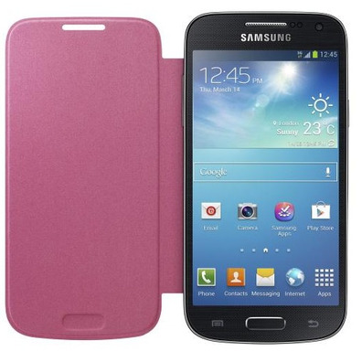 Funda tipo libro para Samsung Galaxy S4 Mini Pink