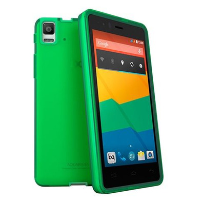 Gummie Cover BQ Aquaris E6 Verde