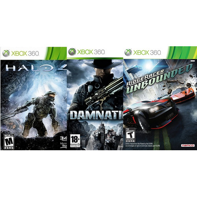 Master Chief Pack Xbox 360 (Halo 4 + Damnation + Ridge Racer Unbounded)