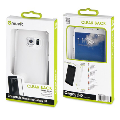 Carcasa Cristal transparente Samsung Galaxy S7 Muvit