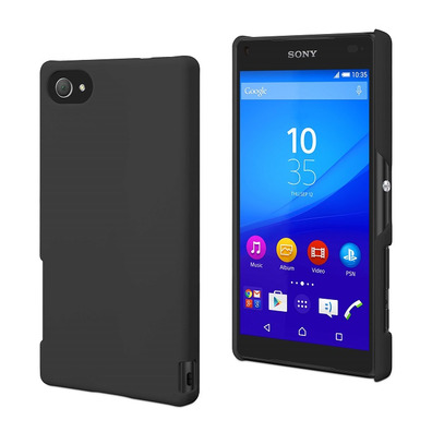 Carcasa Negra tacto borracha Sony Xperia Z5 Compact