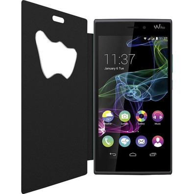 Funda tipo livro Wiko Ridge 4G Negro