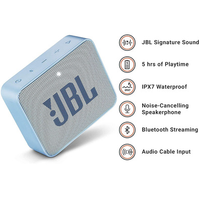 Altavoz Bluetooth JBL GO 2 Cian 3W