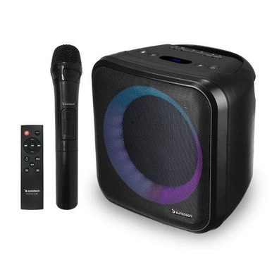 Altavoz Portátil Sunstech Musclecube Black 20W BT5.0/FM/MicroSD/USB/Aux-In