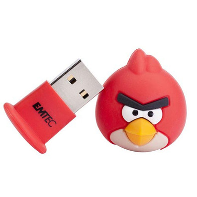 Memória USB Angry Birds Vermelha 4 Gb