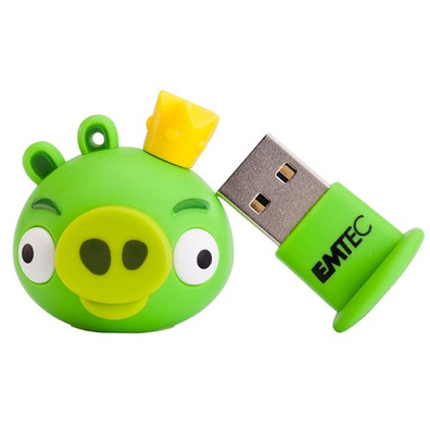 Memória USB Angry Birds Rei Porco 4 Gb