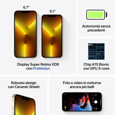 Apple iPhone 13 Pro 512GB 5G MLVQ3QL/A Ouro