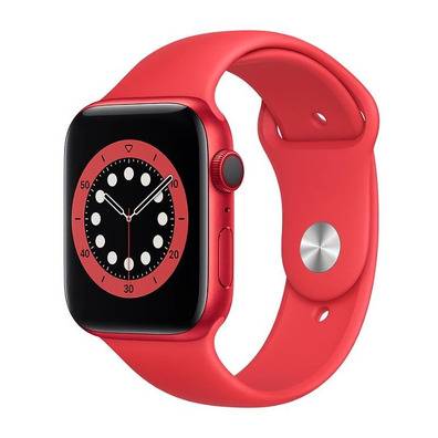 Apple Watch S6 44MM Rojo con correa roja Sport Band M09C3TY/A