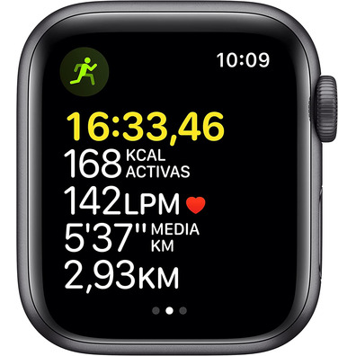 Apple Watch SE 2021 GPS 40 mm Caja de Aluminio Gris despor/ Correa Deportiva Negro Medianoche