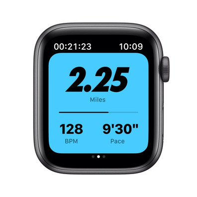 Apple Watch SE 44mm GPS Gris Meia con correa antracita y negro MYYK2TY/A