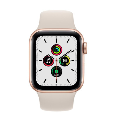 Apple Watch SE GPS/Cellular 40mm Caja Aluminio Oro / Correa Deportiva Blanco Estrella