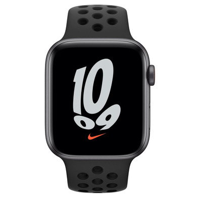 Apple Watch SE Nike 2021 GPS/Cellular 44 mm Gris Cinza / Correa Deportiva Nike Antracita Negro