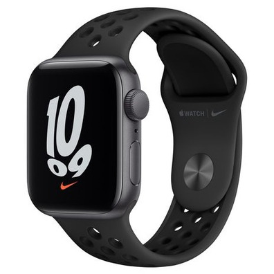 Apple Watch SE Nike GPS 40 mm Gris Correio Correa Deportiva Nike Antracita Negro