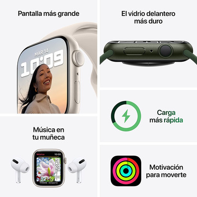 Apple Watch Series 7 GPS 41 mm Caja Aluminio en Azul / Correa deportiva Azul Abismo