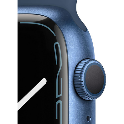 Apple Watch Series 7 GPS 45mm Caja Aluminio Azul / Correa Deportiva Azul Abismo