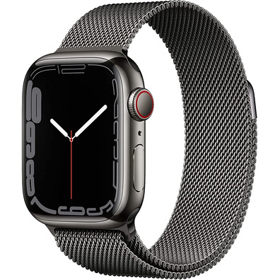 Apple Watch Series 7 GPS/Cellular 41 mm Caja de Acero Grafito / Correa Milanesa en Grafito