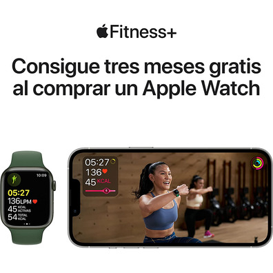 Apple Watch Series 7 GPS/Cellular 41 mm Caja de Aluminio en Blanco Estrella / Correa deportiva Blanc