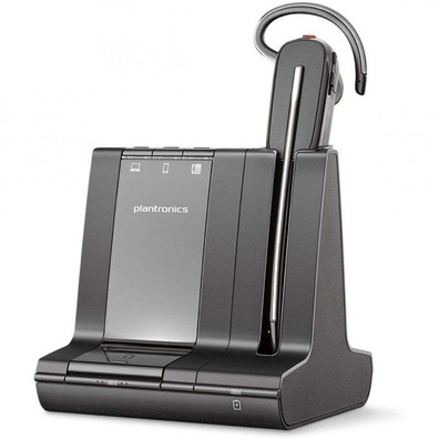 Auricular Inalámbrico con Base Plantronics Savi 8240 Office Bluetooth / USB/RJ Negro