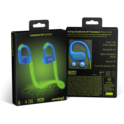 Auriculares Deportivo Energy Sistem Running 2 Verde Neon