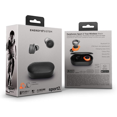 Auriculares Energia Sistem Sport 2 True Black