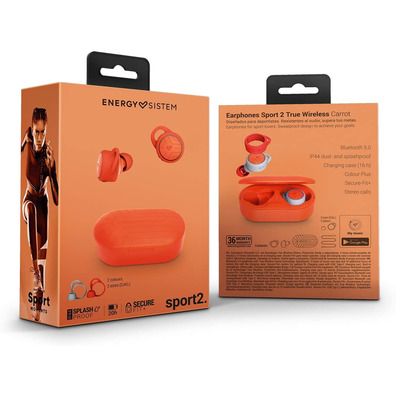 Auriculares Energia Sistem Sport 2 True Orange