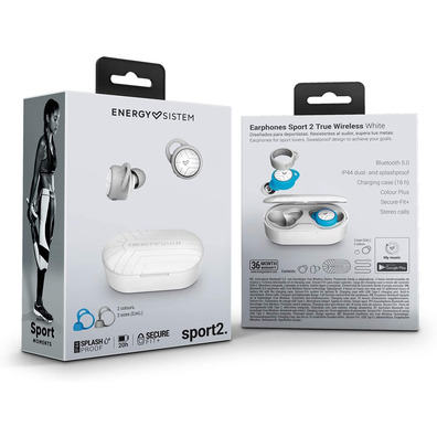 Auriculares Energia Sistem Sport 2 True White