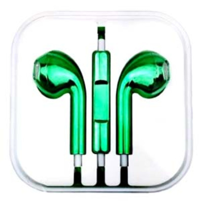 Auriculares Mãos Livres para iPhone Verde