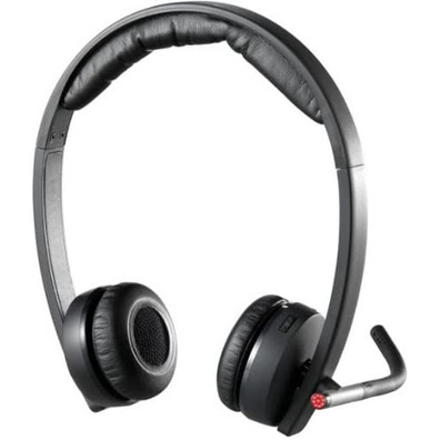 Auriculares Micro Logitech H820E Dual Wireless Negro