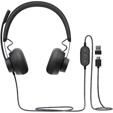 Auriculares Micro Logitech Zone Wired Negro