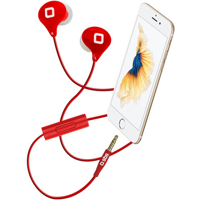 Auriculares Studiomix 35 Vermelho SBS