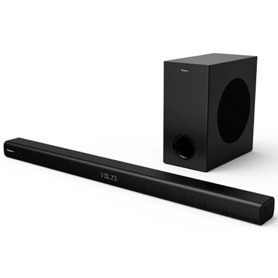 Barra de Sonido Bluetooth Hisense HS218 200W 2,1 Negra