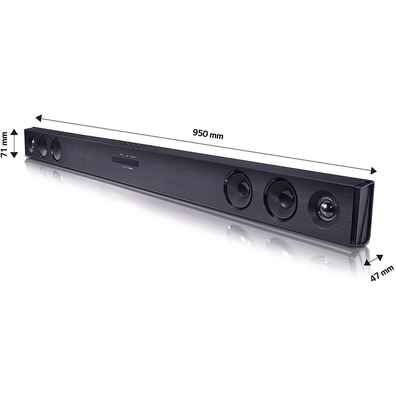 Barra de Sonido Bluetooth LG SJ3 300W 2,1 Negro