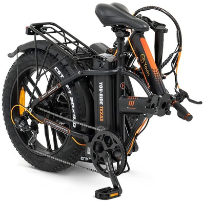 Bicicleta Eléctrica FAT Bike Youin You-Ride Texas Negro / Naranja