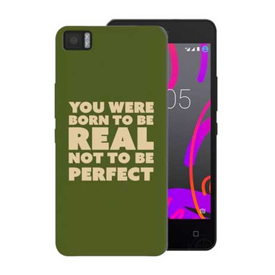 TPU Verde Tacto Goma You Were Born BQ Aquaris M4.5/A4