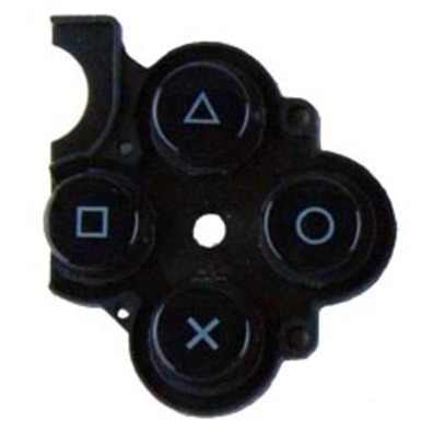 Repuesto D-Pad Rubber y Botones (Black) - PSP 3000