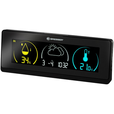 Bresser Colour Weather Station Meteo Life Black