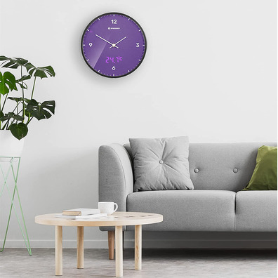 Bresser Mytime LEDSEC Morado