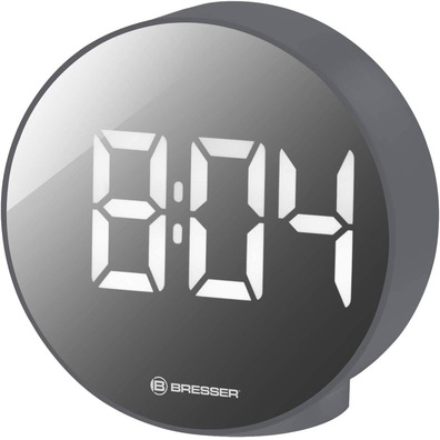 Bresser Reloj Despertador Mytime Eco FXR Gris