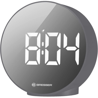 Bresser Reloj Despertador Mytime Eco FXR Gris