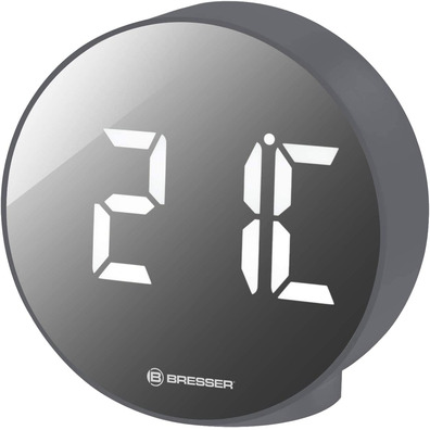 Bresser Reloj Despertador Mytime Eco FXR Gris