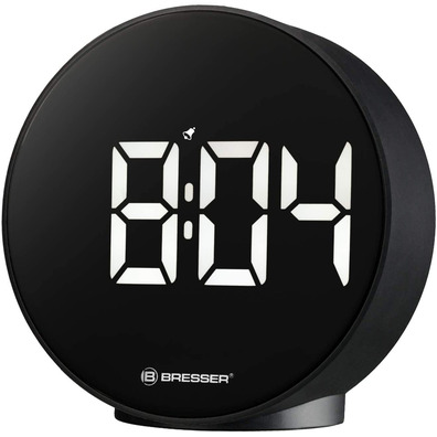 Bresser Reloj Despertador Mytime Eco FXR Negro