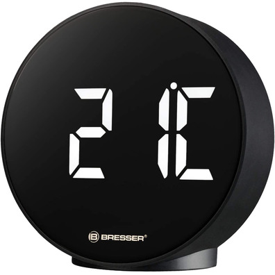 Bresser Reloj Despertador Mytime Eco FXR Negro