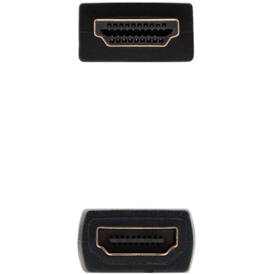 Cabo HDMI 2,0 a HDMI-A Nanocable 1m Negro