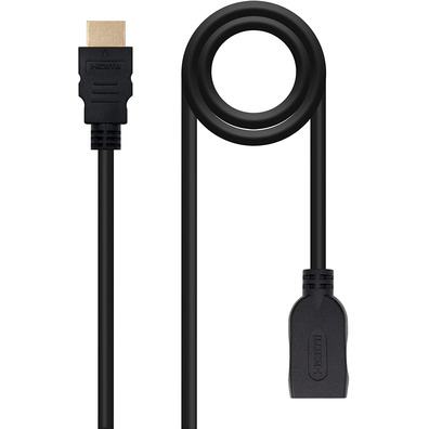 Cabo HDMI 2,0 a HDMI-A Nanocable 1m Negro