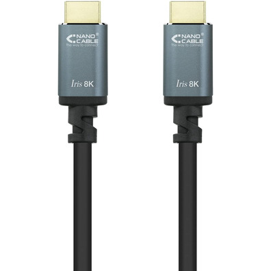 Cabo HDMI 2,1 Nanocable Iris 1,5m Negro