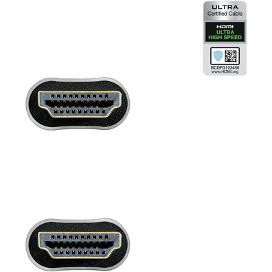 Cabo HDMI 2,1 Nanocável Ultra High Speed 2m Negro