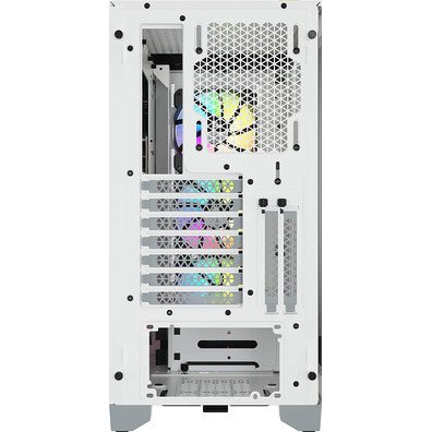 Caja Corsair ICUE 4000X RGB Temeado Glass Blanca