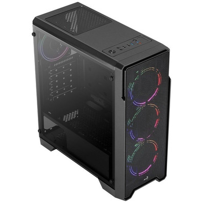 Caja Gaming Semitorre Aerocool Minério Saturno ATX